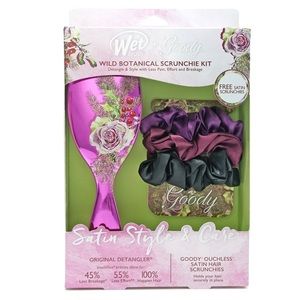 Wet Brush Wild Botanical Scrunchie Kit Hair Brush